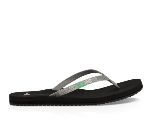 Sanuk Yoga Joy Sparkle - Sanuk Flip Flops Womens Silver - Philippines ISZQHK912